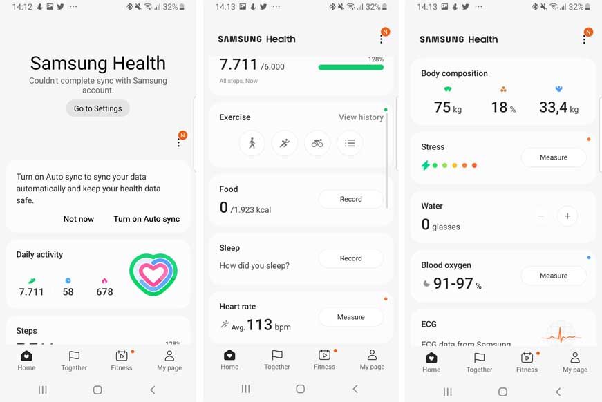 You can see the menu of the Galaxy Watch 5.